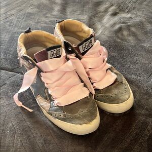 Golden Goose Deluxe Brand Sneakers with Pink Laces